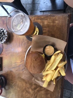 Amazing vegan cheese burger!  at Salve Kadıköy in Istanbul