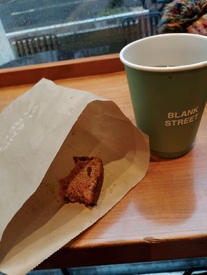 Banana bread, so good! at Blank Street Coffee - Charlotte St. in London
