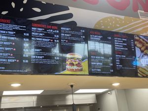 Menu  at Slutty Vegan in Birmingham