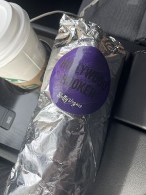 Eating in car  at Slutty Vegan in Birmingham