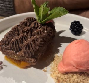 Sacher vegana  at Aidin Restaurant in Canazei