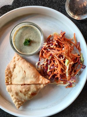 Samosa at Aidin Restaurant in Canazei