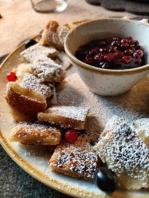 Kaiserschmarren at Aidin Restaurant in Canazei