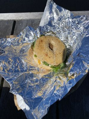   at Brooklyn Bagel Factory in Cambridge