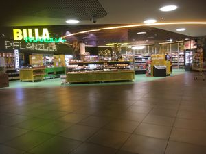Vegan market inside the bigger market  at Billa Pflanzilla in Vienna