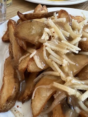 Poutine  at Veggie Bomb in Kamloops