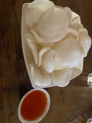 Prawnless crackers at Pho - Soho in London