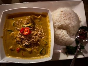 Curry with broken rice.  at Pho - Soho in London