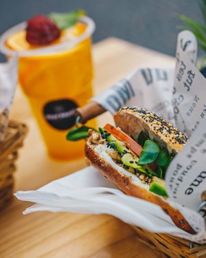  at Best Bagel Basilica in Budapest