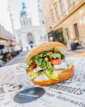  at Best Bagel Basilica in Budapest