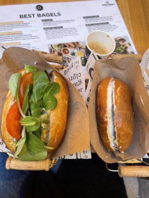   at Best Bagel Basilica in Budapest