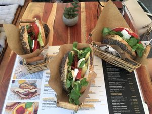   at Best Bagel Basilica in Budapest