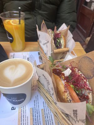   at Best Bagel Basilica in Budapest