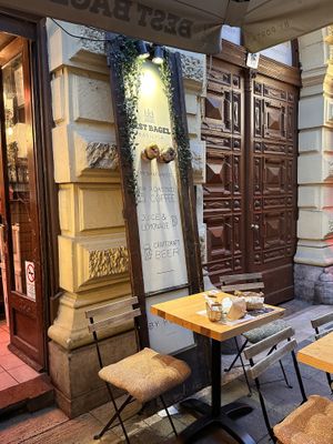 Location   at Best Bagel Basilica in Budapest