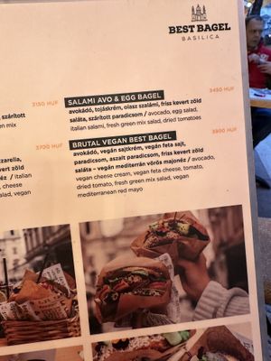   at Best Bagel Basilica in Budapest