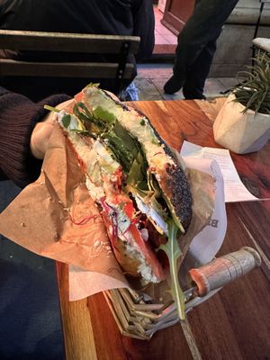   at Best Bagel Basilica in Budapest