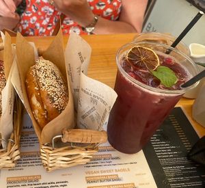   at Best Bagel Basilica in Budapest