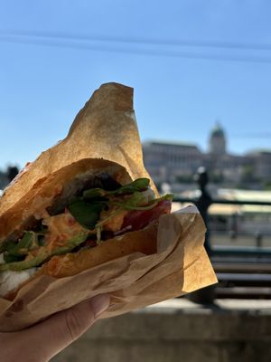 Brutal vegan bagel   at Best Bagel Basilica in Budapest