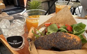   at Best Bagel Basilica in Budapest