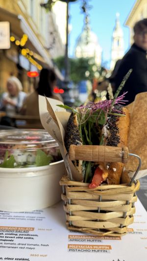   at Best Bagel Basilica in Budapest