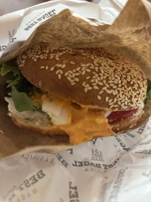   at Best Bagel Basilica in Budapest