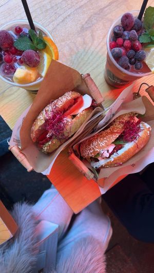 Vegan   at Best Bagel Basilica in Budapest