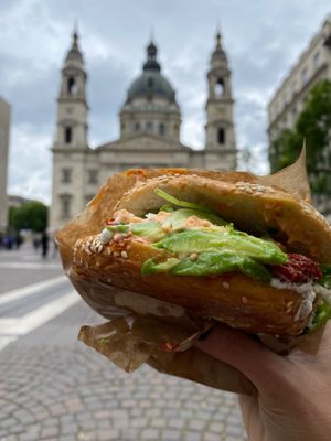  at Best Bagel Basilica in Budapest