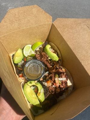 Streak tacos  at Get Together in El Paso