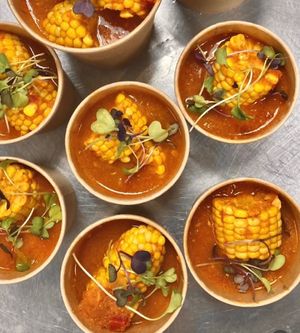 Corn on the cob curry on dinner menu this week: 

https://www.samosashackny.com/take-out-menu/ at Samosa Shack in Kingston