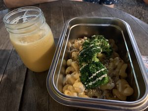 Orange Julius and Mac n trees  at Papio's Place - Kiosk in Kihei