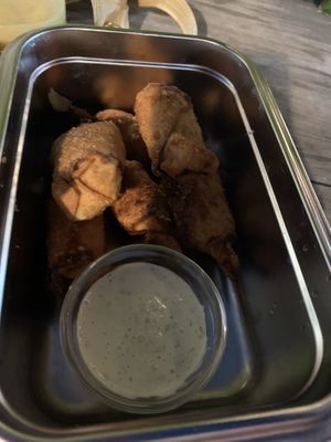 Low quality picture of the papio poppers  at Papio's Place - Kiosk in Kihei