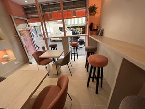 Lovely little interior  at Vegetal Food Court in Paris