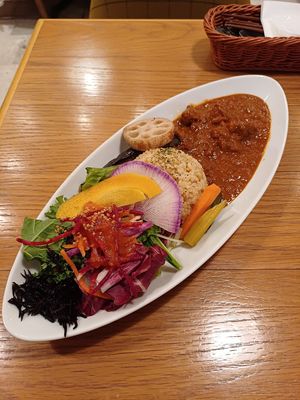 Butter chicken curry at Chaya Macrobiotics - Hibiya in Tokyo