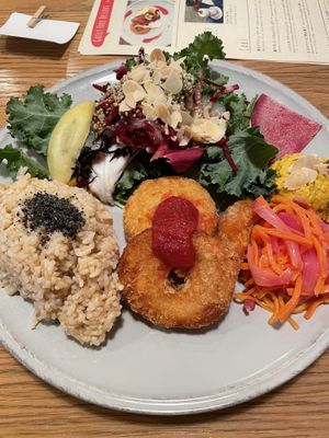 Macrobiotic garden plate   at Chaya Macrobiotics - Hibiya in Tokyo