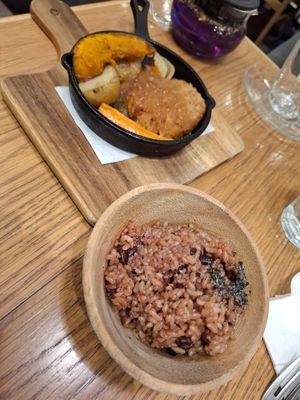 Healthy plate vegan at Chaya Macrobiotics - Hibiya in Tokyo