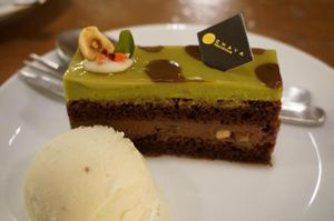 Pistachio Cake.  at Chaya Macrobiotics - Hibiya in Tokyo