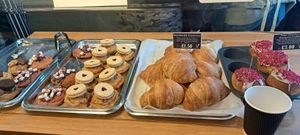 Croissants and cakes at The Dough Cartel in Glasgow