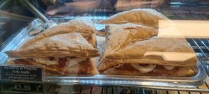 Raspberry & pistachio mille feulle at The Dough Cartel in Glasgow