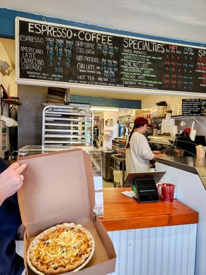 Vegan Quiche custom made at Woodstock Pie & Coffee Company in North Woodstock