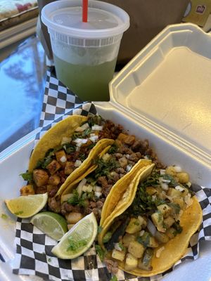 Tacos - 1 of each  at El Mictlan in Spring