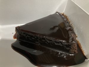 Brownie (the chocolate cream was too sweet)  at Açougue Vegano - Flamengo in Rio De Janeiro