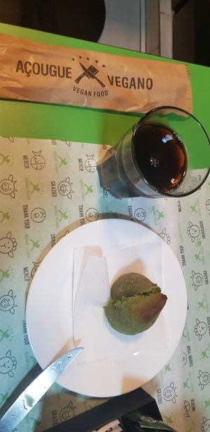 Spinach coxinha at Açougue Vegano - Flamengo in Rio De Janeiro