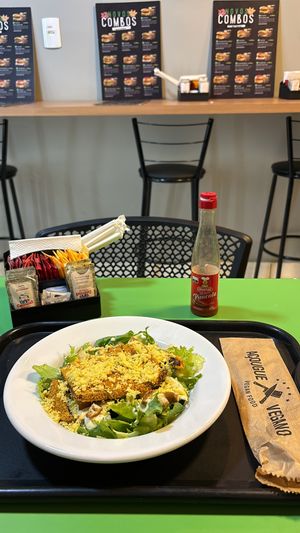 ‘Caesar Salad’ - looks much better than it tastes  at Açougue Vegano - Flamengo in Rio De Janeiro