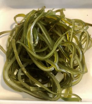 Shredded seaweed   at Seven Hotpot Restaurant in Abu Dhabi