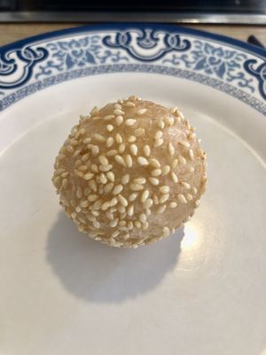 Sesame ball  at Seven Hotpot Restaurant in Abu Dhabi