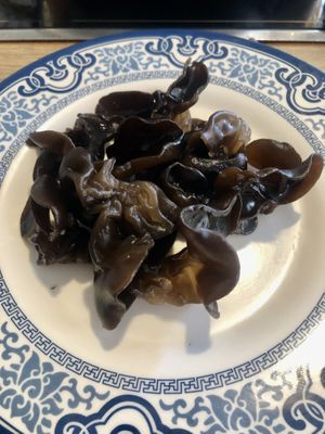 Black fungus  at Seven Hotpot Restaurant in Abu Dhabi