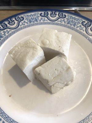 Fresh tofu  at Seven Hotpot Restaurant in Abu Dhabi