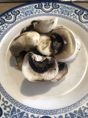 Fresh mushrooms   at Seven Hotpot Restaurant in Abu Dhabi