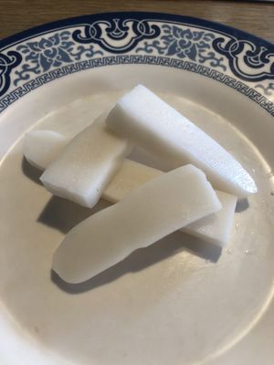 Rice cakes  at Seven Hotpot Restaurant in Abu Dhabi