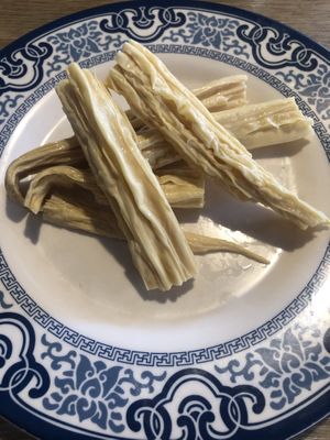 Beancurd sticks   at Seven Hotpot Restaurant in Abu Dhabi